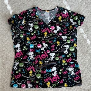 Peanuts Snoopy scrub top